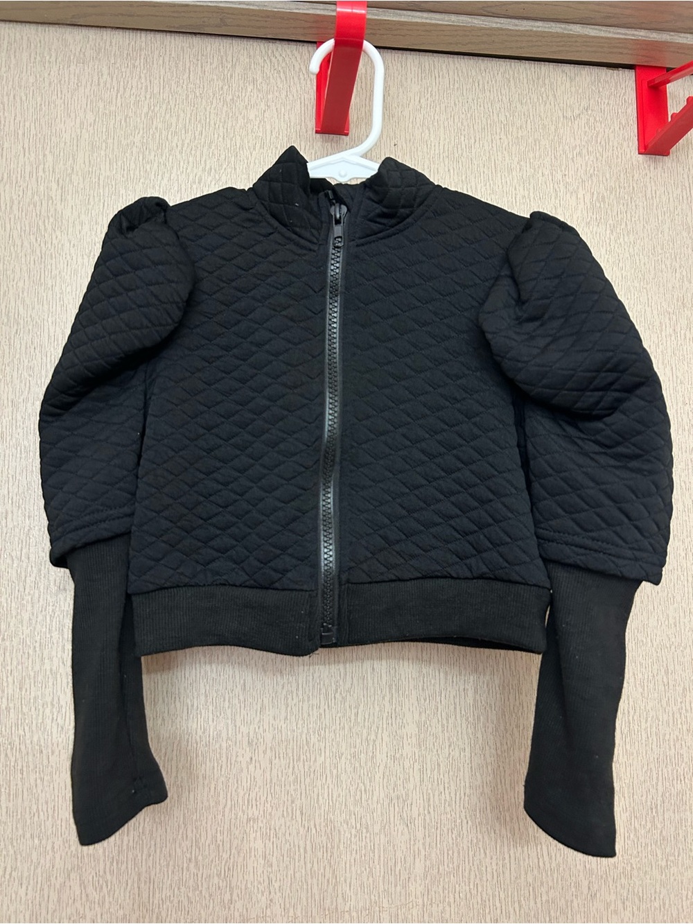 SHEIN - Bubble Sleeve Cropped Jacket - Size 5